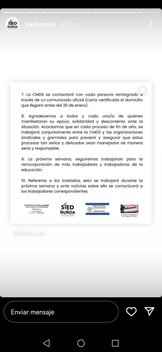 tomateverdes's tweet photo. Gran logro de sindicato de trabajadores de Ñuñoa https://t.co/tWxjP8xPn4