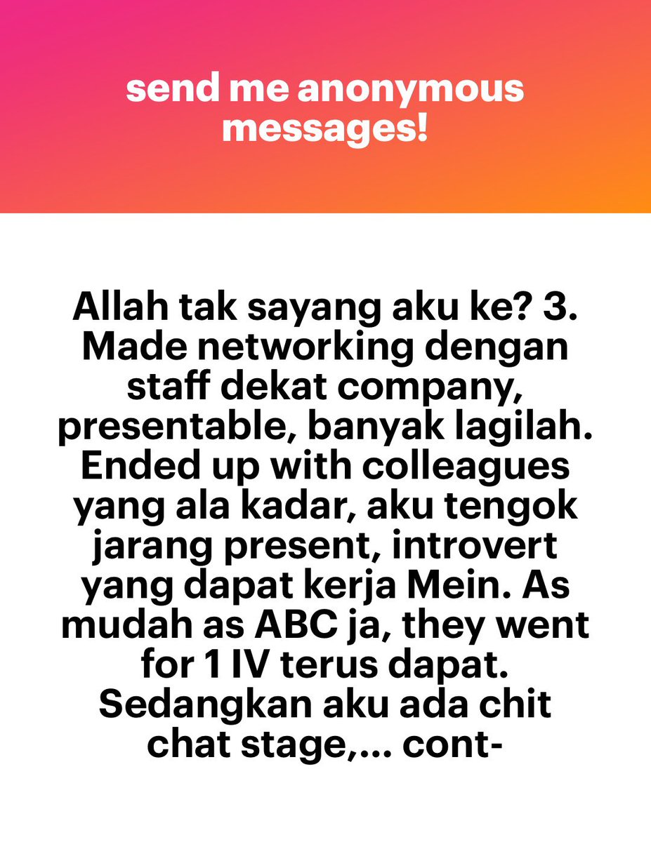meinmokhtar's tweet photo. Ni bukan tuhan tak sayang. Takda rezeki ja lagi. Jangan give up nanti ang jumpa la tu co yang appreciate ang. https://t.co/9DSgeQfPFj