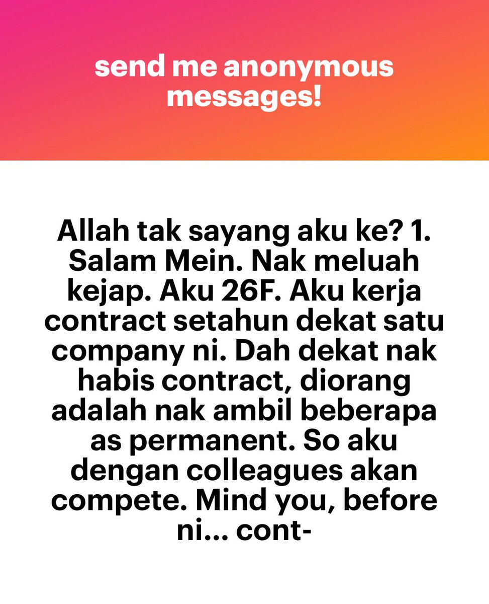 meinmokhtar's tweet photo. Ni bukan tuhan tak sayang. Takda rezeki ja lagi. Jangan give up nanti ang jumpa la tu co yang appreciate ang. https://t.co/9DSgeQfPFj