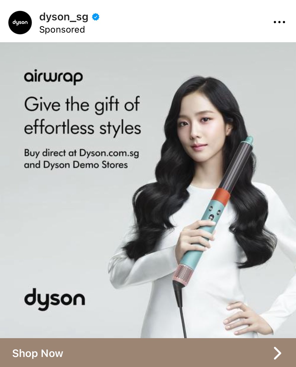 Dyson airwrap ad discount