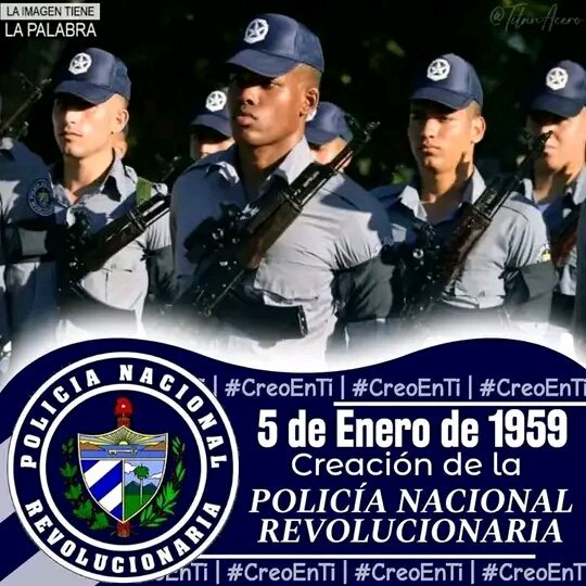 La Policía Nacional Revolucionaria #HeroesDeAzúl salida del pueblo y en defensa de la tranquilidad y seguridad del pueblo en su 65 aniversario más comprometida con la Revolución #EstaEsLaRevolucion 
#CubaAma