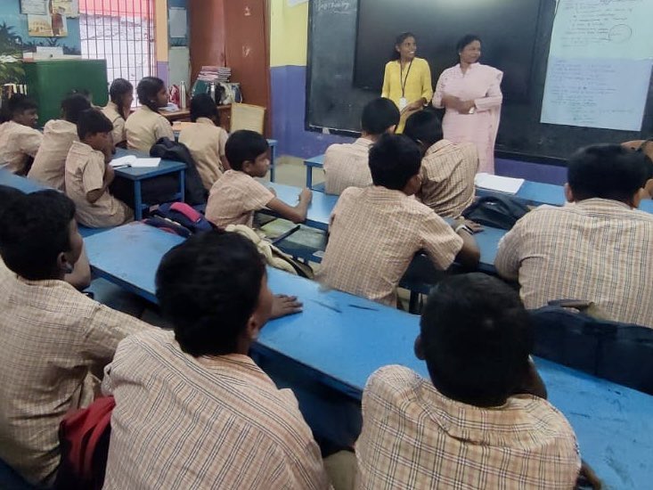 #chennaivolunteers welcome back all our students to SPARKLE with us, after their break. New year resolutions and smart goals are the topics we work on with our young champions. #conversationalenglish #longtermvolunteers #volunteermatters #givingmatters