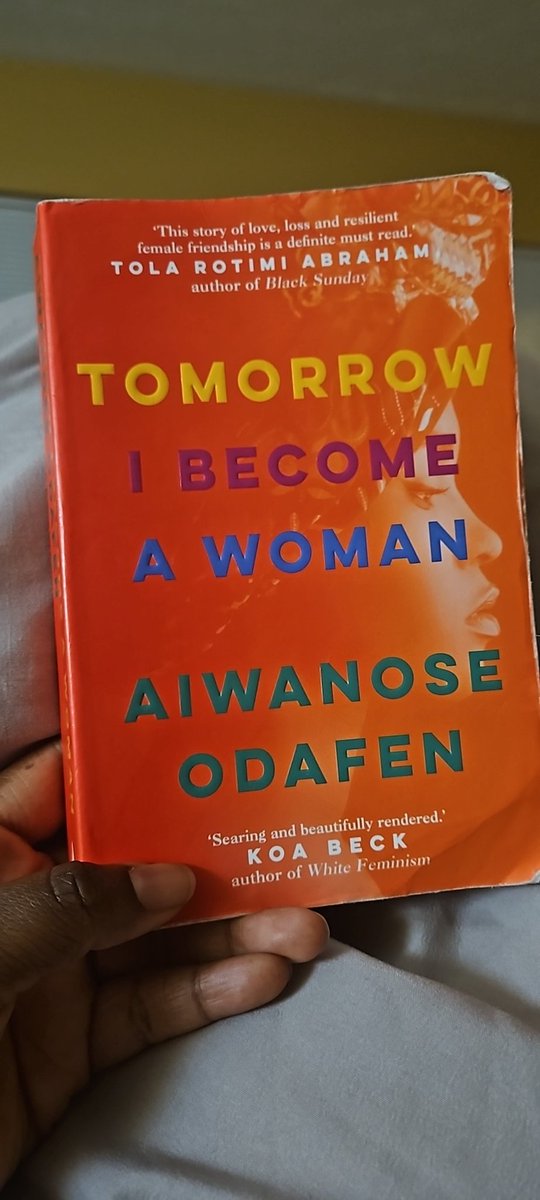 MsOmotee's tweet photo. I just finished reading "Tomorrow I Become a Woman" by @aiwahannah. Amazing book! Went through all the feels. If I see Chigozie on the streets, issollova Jackie! Anyways, who has read it and wants to discuss? https://t.co/fJbEv6rrmL