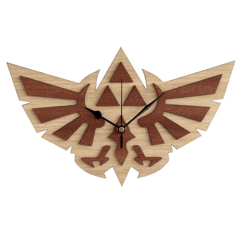 woodentek's tweet photo. Handmade #WingCrest wooden clock. The perfect gift for Zelda's fan. #Zelda #HandMade #londonart #gamenews #windwaker - WorldwideShipping - ,https://t.co/07hUER9Jl8 https://t.co/4uHFXfud52