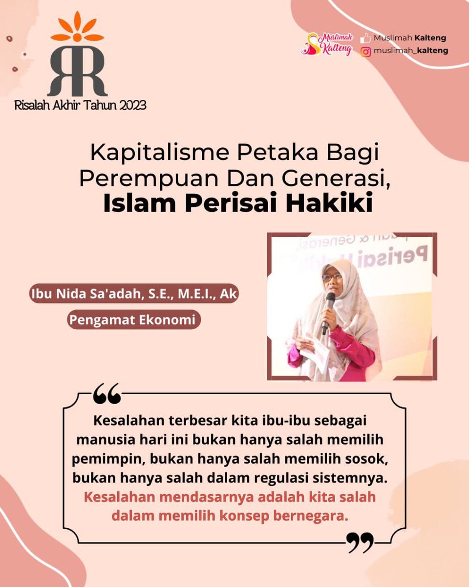 Miimiin_A's tweet photo. #KapitalismeSengsarakanUmat 
#KhilafahPerisaiHakiki 
#Khilafah https://t.co/1xrZQIKWiF