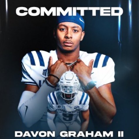 Oklahoma transfer wide receiver Davon Graham II has committed to Utah State. 

📸 <a href="/djgraham_/">Davon Graham II</a>