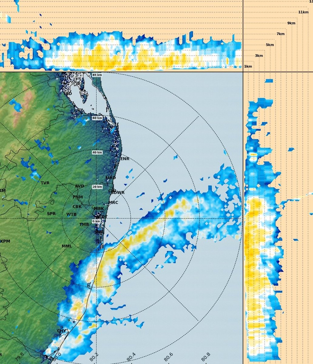 RainStorm_TN's tweet photo. Rains over south of #Chengalpattu to #Cheyur stretch, Next 48hrs coastal zone including #Chennai will get rains.
Later today interiors #Tamilnadu will also get rains. https://t.co/METbEegys0