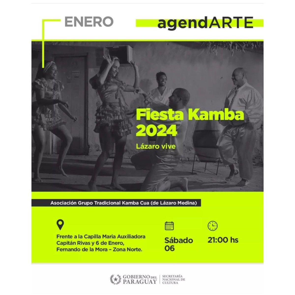 OrtizSemidei's tweet photo. #AgendARTE
¿No sabes qué hacer este finde?, acá algunas de las actividades ✨✨
En estas vacaciones disfrutá alrededor del País 🇵🇾🙌🏻
¡ Seguí la cuenta de @cultura_py y enterate más !
#SomosCultura
#GobiernoDelParaguay https://t.co/GD9Icbibbl