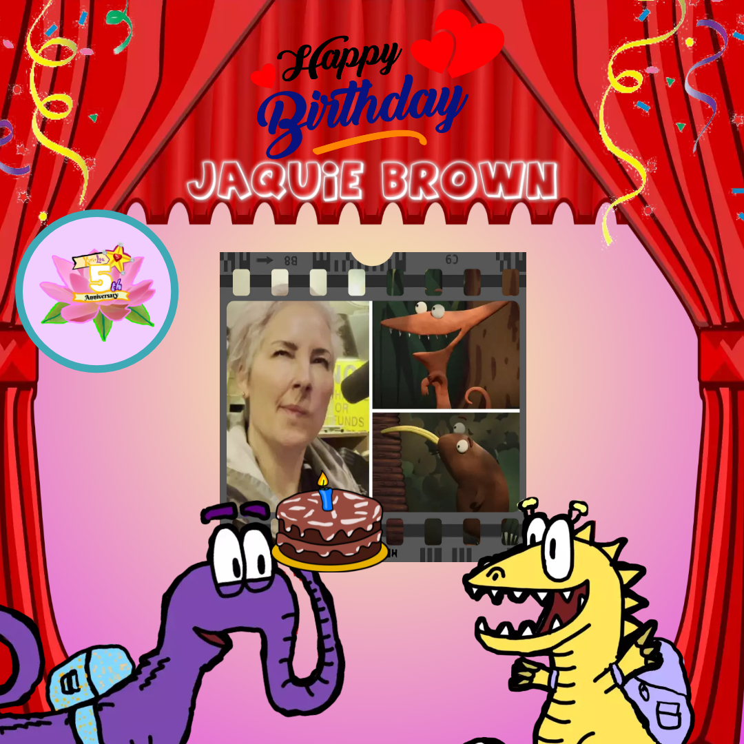 PaulaAndNorm's tweet photo. 🧡Did somebody say "I'm sorry"?🧡
🥳Happy Birthday to Sorry's voice actress, @JaquieBrown!🥳
#KiriAndLouTurnFive https://t.co/rVGhti2vSj