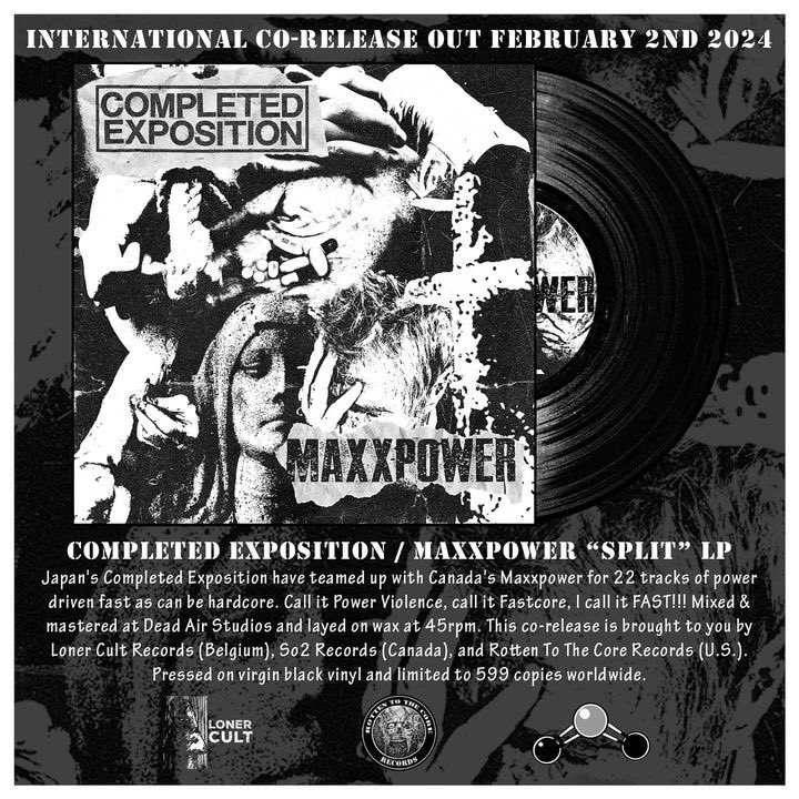 CxEx's tweet photo. カナダのPower Violence/Fast coreバンドMAXXPOWERとのスプリット12インチLPを2月にリリースします。
ダウンロードコード付
3月のライブから手売りします。
#completedexposition #maxxpower #powerviolence https://t.co/FEqjPh8CPG