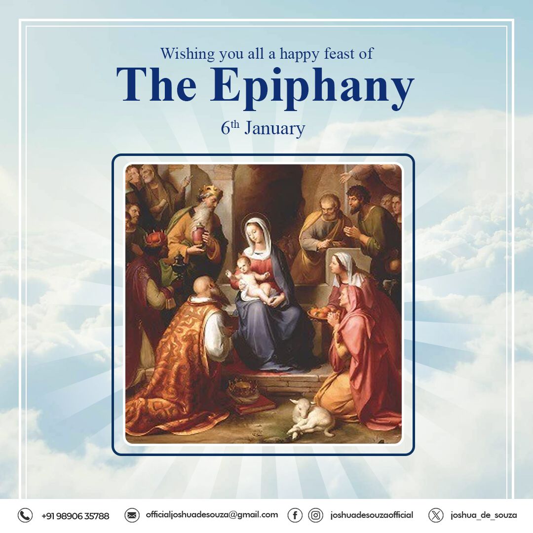 Joshua_De_Souza's tweet photo. Warm wishes to all on the Feast of the #Epiphany. 

May your home be filled with the glory of the lord on this day. 

#FeastOfTheEpiphany #ThreeKingsFeast #JoshuaDeSouza #StrongerMapusa #Mapusa #Goa #India https://t.co/pxrD3O96Ib