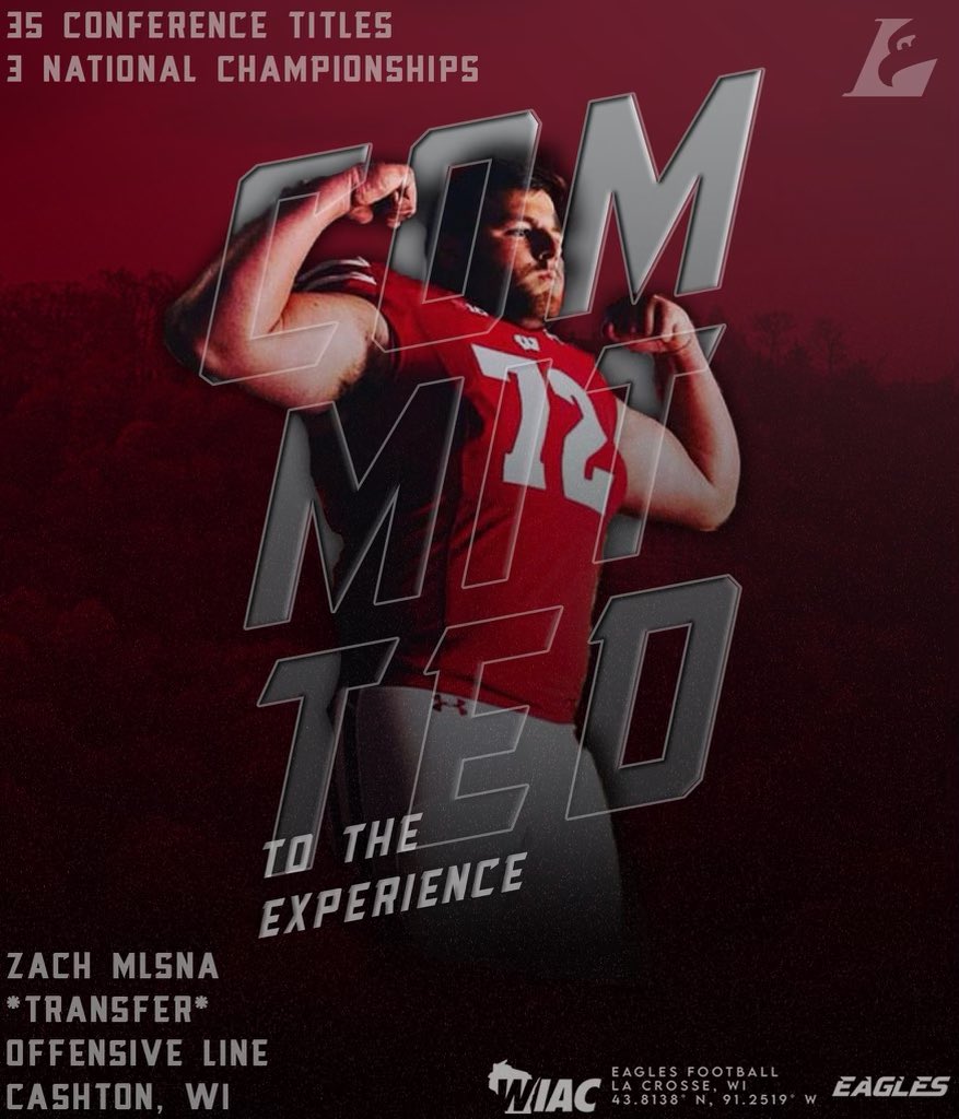 ZackMlsna's tweet photo. Let’s Work🦅@UWLEagleFB @UWLCoachJanus https://t.co/x7GuxI1hzH