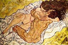 xinsoom's tweet photo. Egon Schiele was an Austrian painter known for his strong expressionist style. He was famous for intense figurative paintings, often featuring experimental and provocative forms. Some of his notable works include "Self-Portrait with Physalis," "The Embrace," &amp; "Portrait of Wally" https://t.co/qBw3R7v2zi