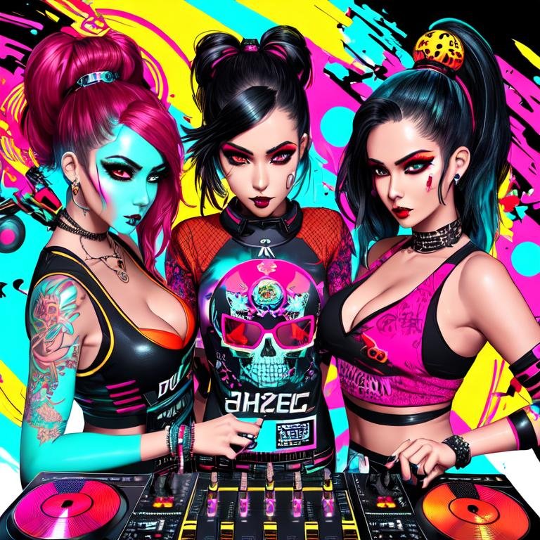 FunMind2000's tweet photo. "DJ GIRL" collection consists of 2000 DJ girls, produced by artificial intelligence and raised in Polygon blockchain. #art #nft #btc #eth #crypto #opensea #rarible #element #okx #girl #dj #polygon #x 
https://t.co/Mmv8Dmqumq https://t.co/5kUkl2v34S
https://t.co/Kr4H50nChH https://t.co/MVxvE86i3L