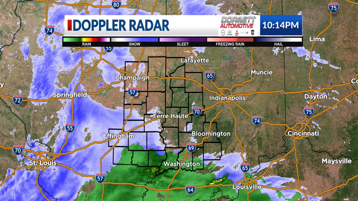 jessewalkerWTWO's tweet photo. Here it comes.  Light rain and snow overnight https://t.co/ugyc3L7nj6