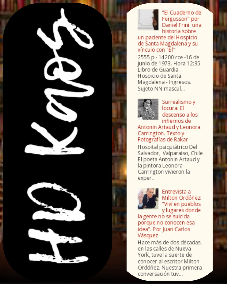 LecturaDigitalR's tweet photo. 📲Herederos Del Kaos.

#arte #cultura #literatura #lectura #autor #escritor #poeta #relato #texto #libro #reseña #narrativa #artículo #ensayo #gore #ficción #entrada #literarias #letras #artistas #fotografía #entrevista #historia #surrealismo #blog

📲https://t.co/DsVzhSAaXj https://t.co/X0ybCpa1uH