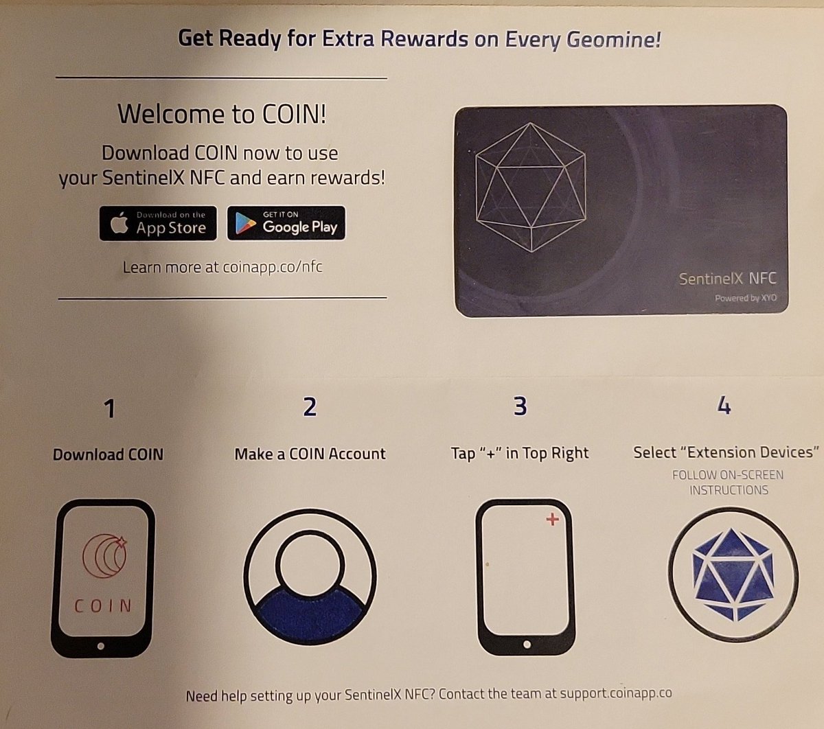 LewSales's tweet photo. A Free #XYO #NFC Card!
Like, and RePost for an entry.
(Ends Jan.31st)
Do You Use The #CoinApp..??
Do You Need A #SentinelNFC ..??
Read More About #SentinelX's https://t.co/zYi5V6eiOO
Want The #CoinApp and The #NFC?
Simply Download #COIN
Here: https://t.co/R7MqaZNZKw
What The CoinApp iS: https://t.co/GyRUDOy0gq