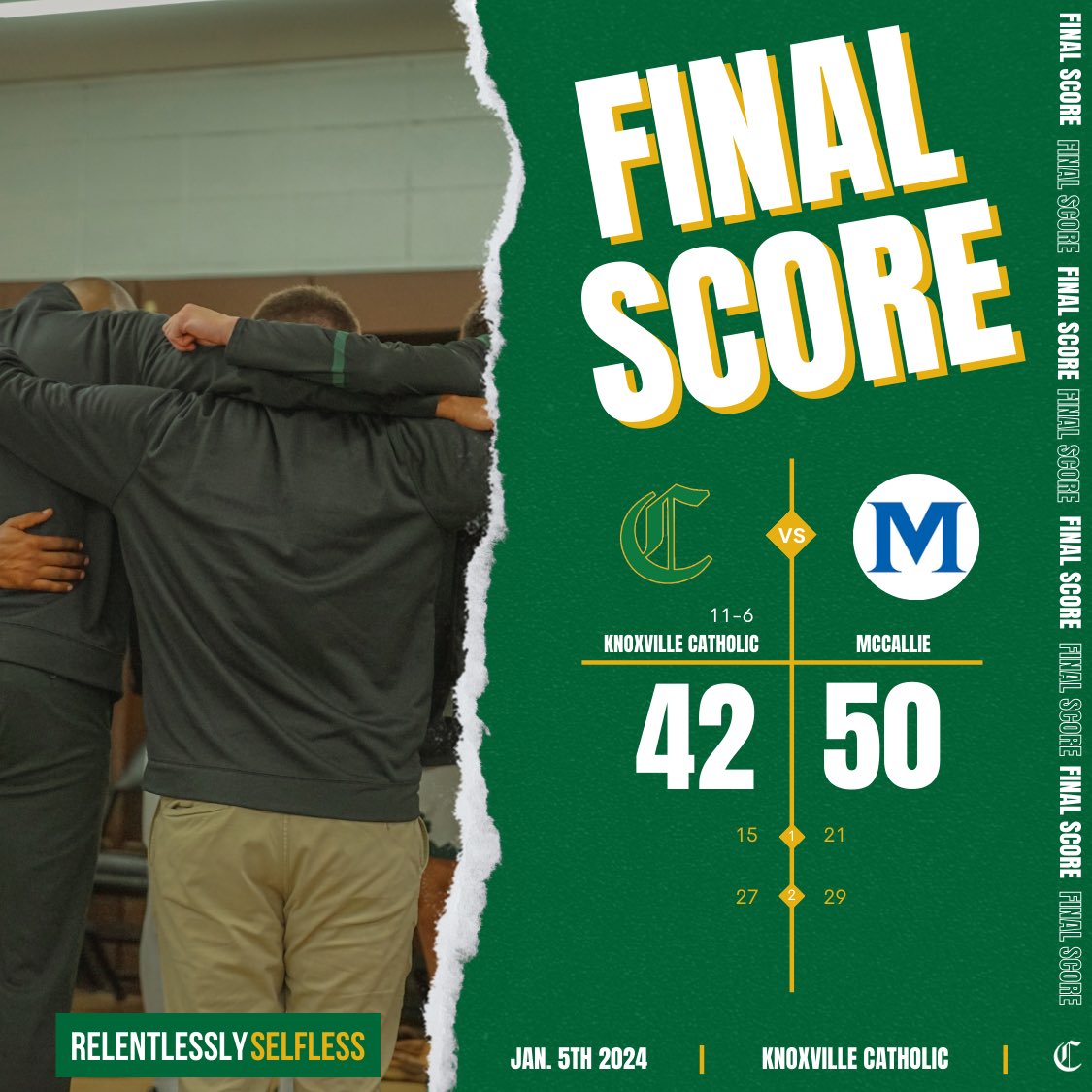 catholic_hoops's tweet photo. REGION GRIND IN FULL EFFECT, TOUGH LOSS BUT QUICK TURNAROUND GAME TOMORROW VS TRI-CITIES AT FREEDOM HALL  ☘️
. 
#CatholicBasketball 
#RelentlesslySelfless https://t.co/i7OoZPZfsv