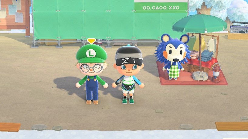 exitna7's tweet photo. 【あつ森】お子がマリオ服着てたから、ワシもルイージ買ってみたら、届いた頃には違う服着てるー(ToT) https://t.co/JgCRObUCyO