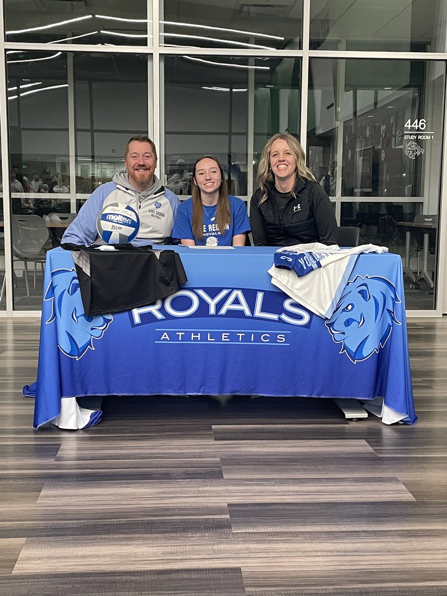 Congrats to Morgen Disrud for signing her letter of intent to further her education and play volleyball at Lake Region State!