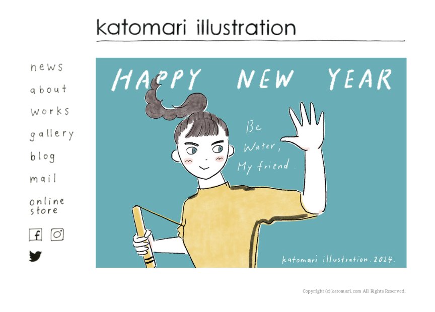 ikatomari's tweet photo. WEBサイトのトップページを更新しました。
Updated the Toppage.
#HappyNewYear #illustration #drawing #girl #fashion #hairstyle #dragon #brucelee #hongkong #katomari #イラストレーション #ヘアスタイル #髪 #ドラゴン #ブルースリー #李小龍 #香港 #かとまり https://t.co/ZB5KRvtHI5