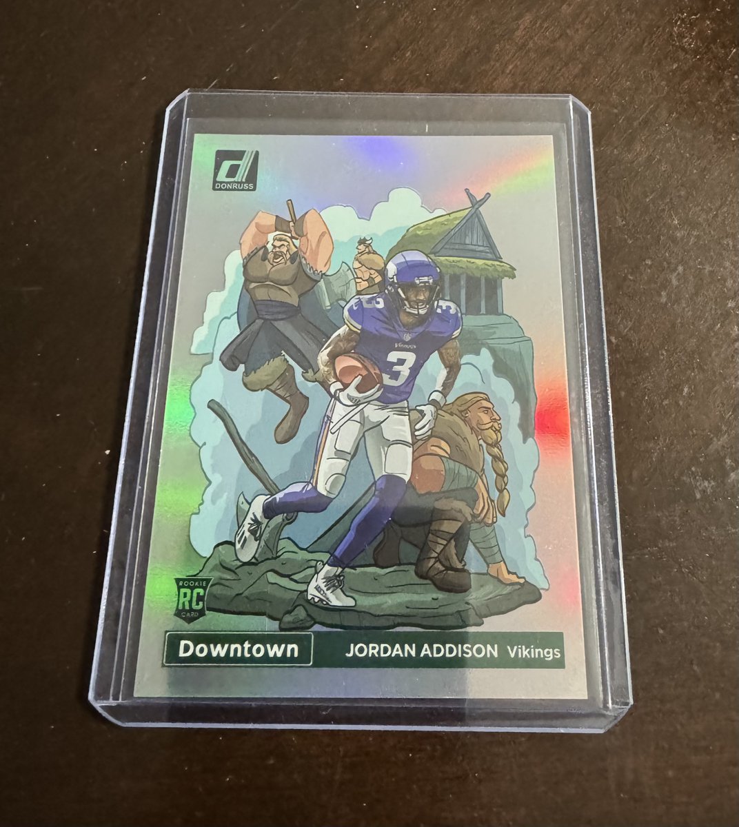 Props to our guy @TheZacBradley who pulled this bad boy in a personal break tonight!!
#DonrussDowntown #JordanAddison #NFLCards #tradingcards #sportscards #CardCollecting #footballcards #NFLMemorabilia #RookieCards #CollectibleCards #Vikings @PaniniAmerica  @Espn_Jordan  #breaks