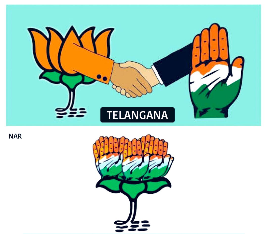 ‘Exposing the backdoor alliance of BJP & Congress in Telangana’ 🚨 (#MustRead: Read all tweets) In the recent #Telangana Elections, both national parties, BJP & Congress, collaborated to defeat BRS. While it may initially surprise you, the following explanation with evidences…