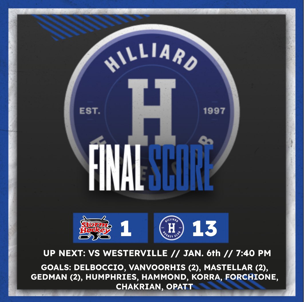 Hilliard dominates their first league game of the new year!
