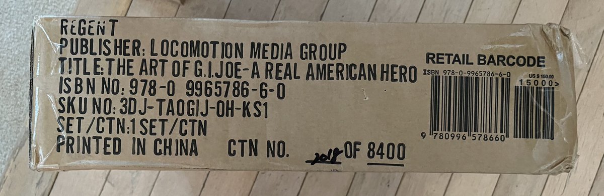 pjdonnell's tweet photo. Got this massive tome in last night!  The Art of G.I. Joe A Real American Hero by @3djoes and Chad Hucal.  I love it, it’s great.  Get one for yourself! https://t.co/7RKQK71wTP