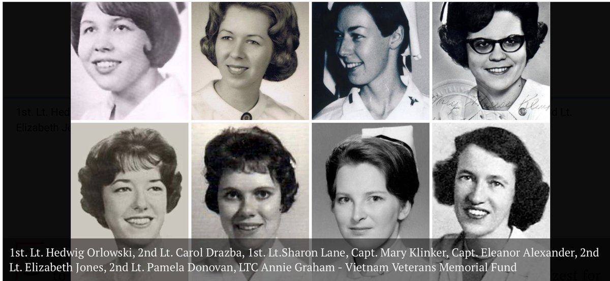 Had a DM about our lady Heroes who died or were killed in Vietnam. All 8 were nurses. God bless them.🇺🇸