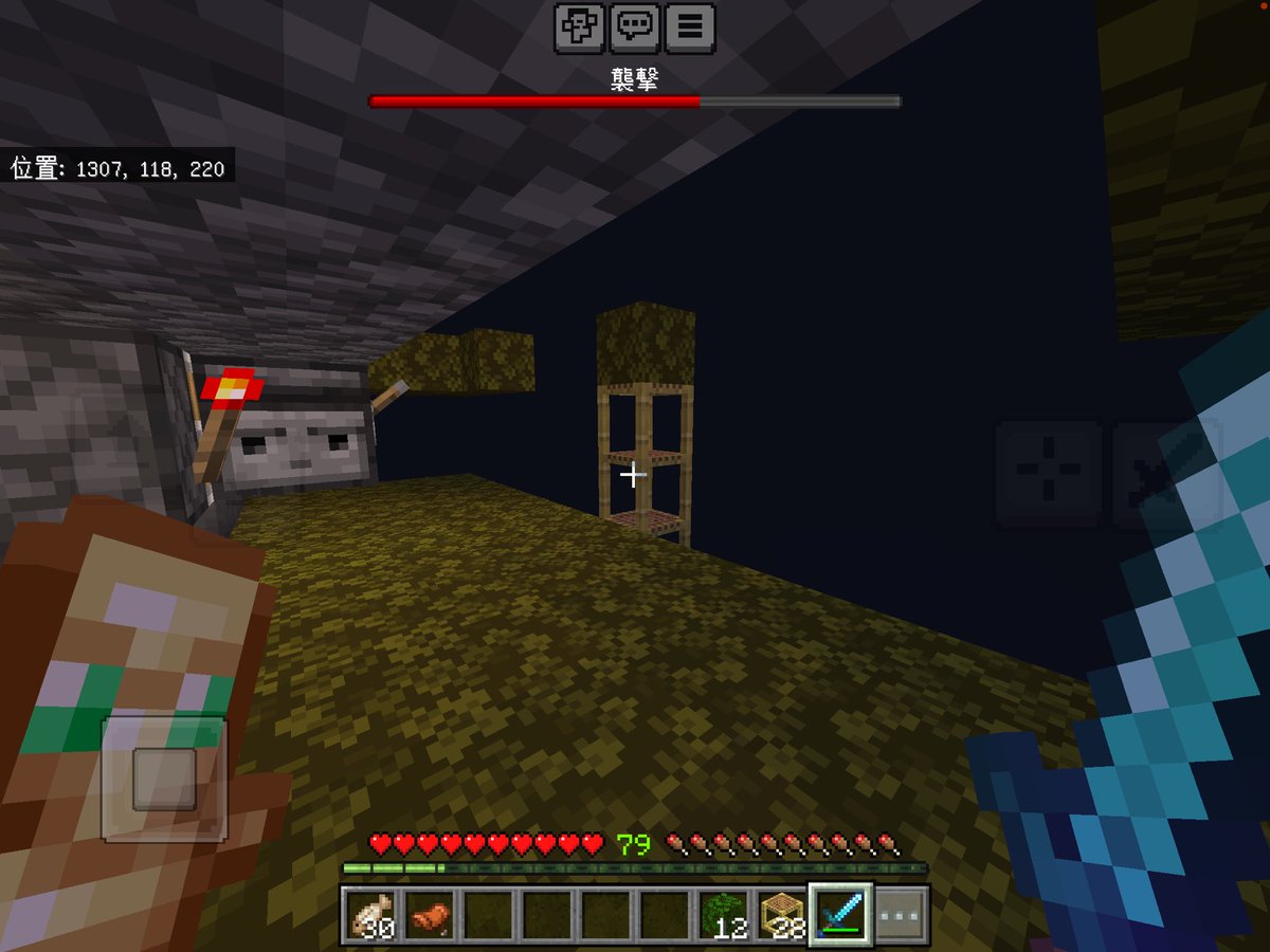 efoot3434's tweet photo. 襲撃者トラップで写真真ん中あたりにたまにラヴェジャー湧くのはなんでーーー
#マイクラ https://t.co/JgFcpxRzrS