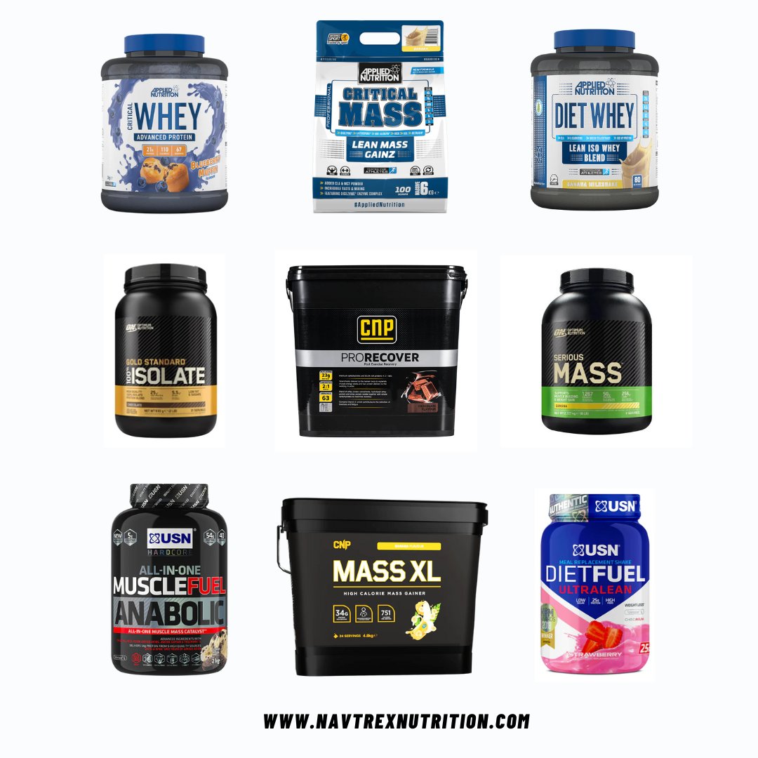 NavtrexN's tweet photo. Crush your fitness goals with our unbeatable range of protein powders! 💪 

Why Navtrex Nutrition? ✨ Diverse Selection: Whey, Plant-based, Casein – we've got it all! 💪

Shop now at https://t.co/paJUvQrjrk https://t.co/2rE5Q9Zcxu