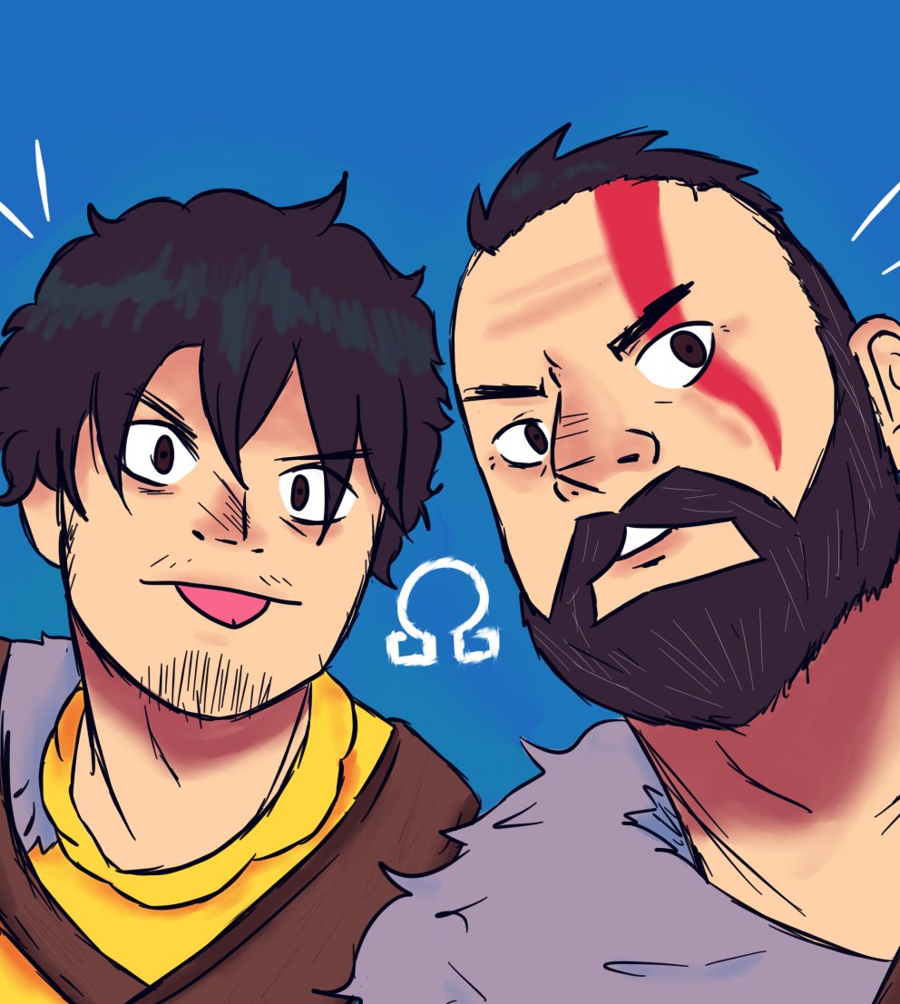 borubinha's tweet photo. fiz eu e meu pai como #GodOfWarRagnarok https://t.co/GmKH73AJi0
