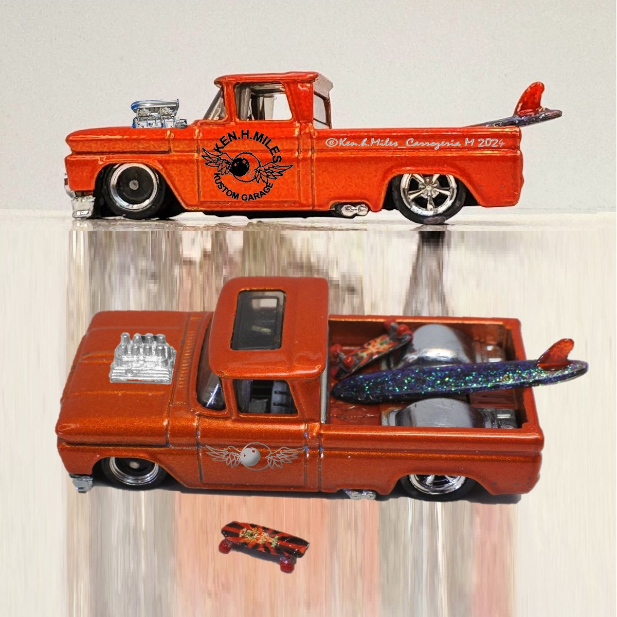 kenhmiles356911's tweet photo. ちょっとだけよ❣️

Just a little bit, customisation!
#hotwheels #customchevy 
#ホットウィールは生き様や https://t.co/M6wbYcnvg8