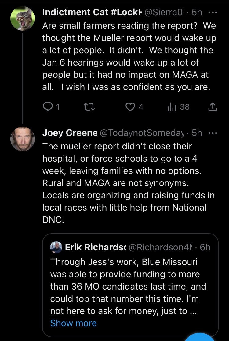 TodaynotSomeday's tweet photo. Support the voices that speak for your community. #ruralblue #dirtroaddemocrats #bluedrops https://t.co/CzpRFQUvau