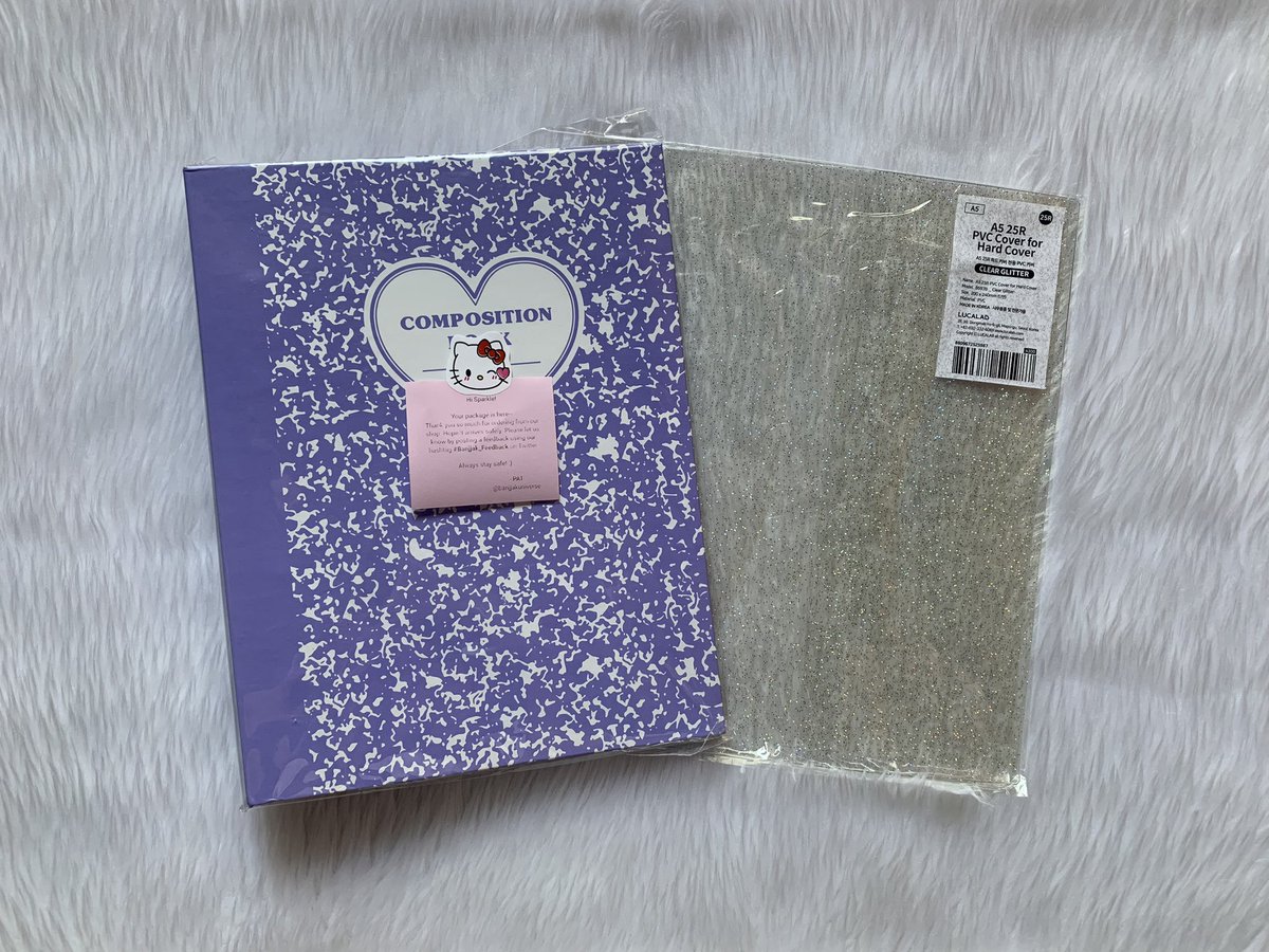 phambbi's tweet photo. thank you so much for this lucalab go! finally got my purple composition binder and i can’t wait for my paper refills to arrive so magamit ko na in campus 🥺 i highly recommend ordering from @banjjakuniverse, sobrang accommodating na gom 🩷

#Banjjak_Feedback https://t.co/tpJlEpiaiY