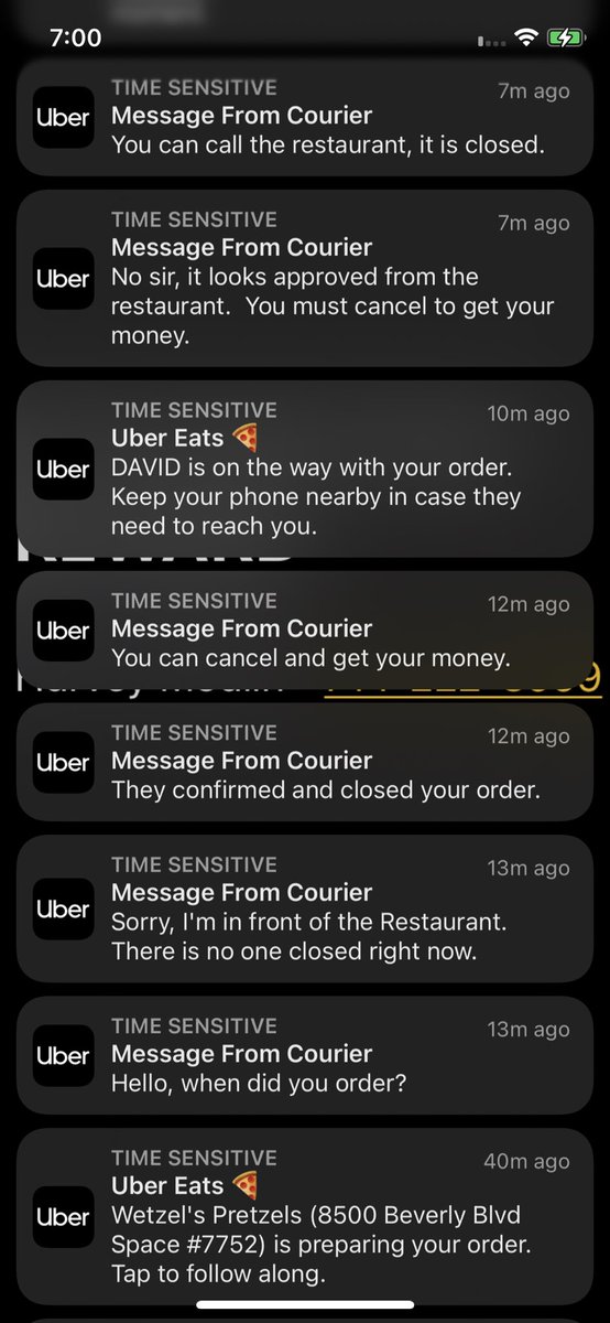 ericamodlin_'s tweet photo. @Uber_Support 
@AuntieAnnes accepted my order but was apparently closed on New Year's Day. Driver told me to cancel but still clicked he picked up the food and fake delivered food. Your in app support is absolutely no help. I want my money back or at least a credit. https://t.co/o8jzDlTg0r