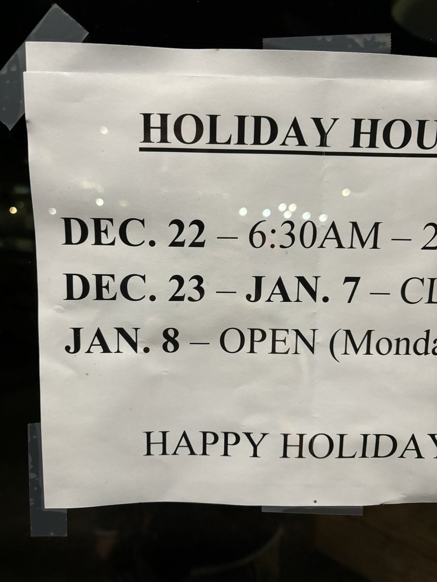 Did we establish a tradition of celebrating New Year’s as an 8-day bacchanalia when I wasn’t paying attention? I’m surprised how many places here in Vancouver are staying closed this long.