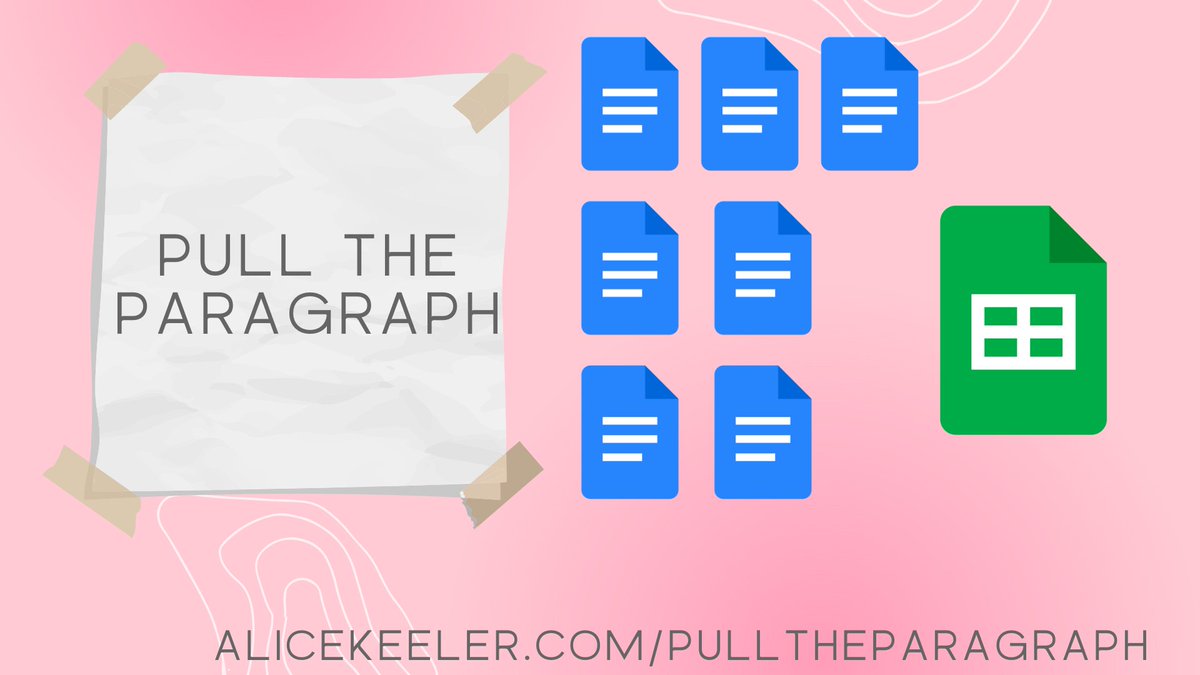 alicekeeler's tweet image. 📝 Have a folder of Google Docs in Google Drive?

🔉 Use alicekeeler.com/pulltheparagra…
 
💪 Pulls the text from all the docs into a spreadsheet to make it easier to read. 

#googleEDU #GoogleCloudInnovators
