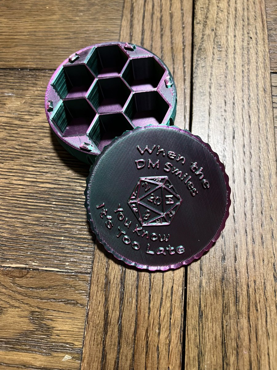 UnstableCulture's tweet image. We have been a 3d printing and photography company for a year now. We have many shows we want to do and many projects that is being worked on. Here is what the wife has done.  Trying to work on something big for RMRRF. 

@rmrrf #cookiecutters #dicebox