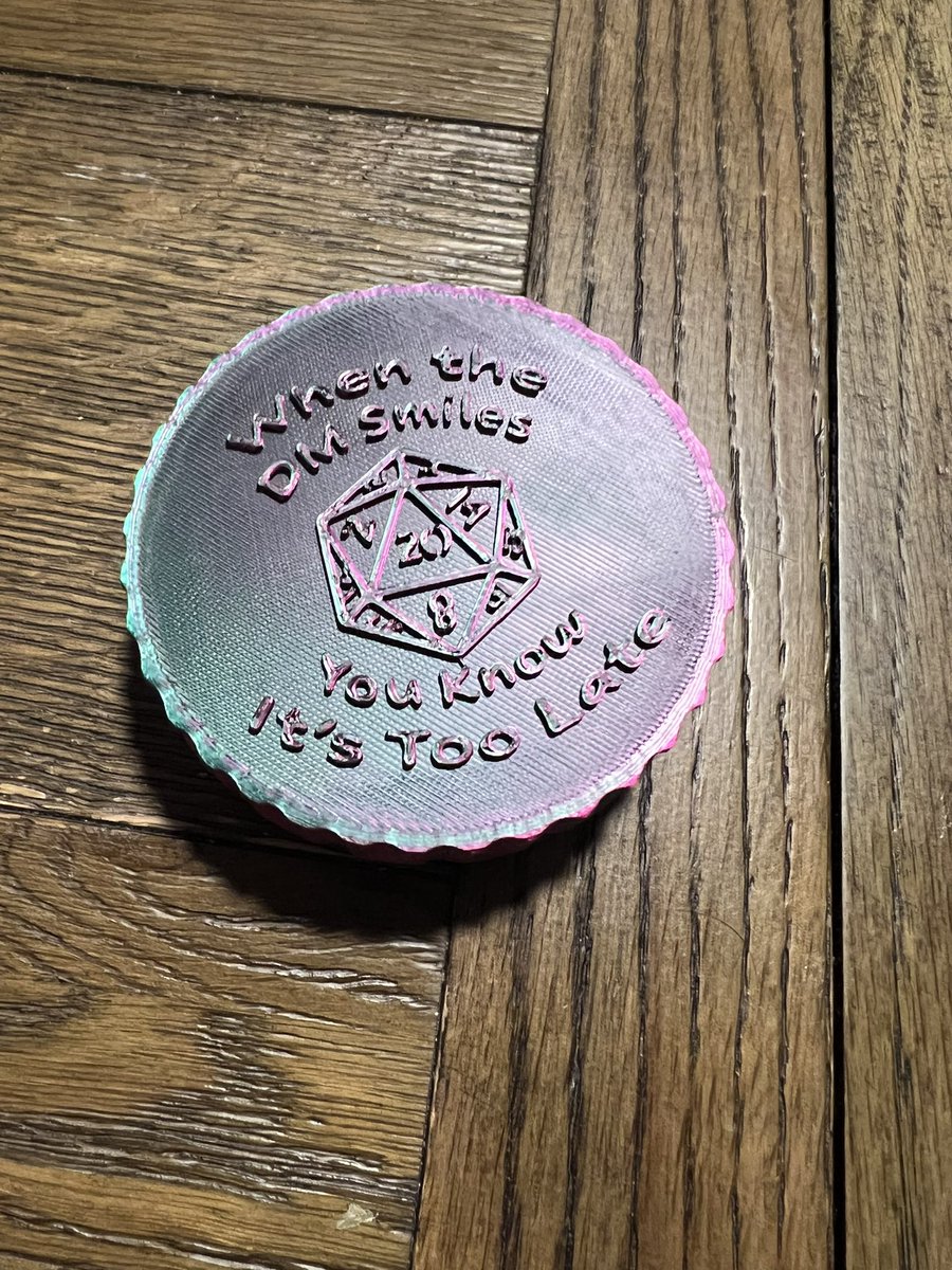 UnstableCulture's tweet image. We have been a 3d printing and photography company for a year now. We have many shows we want to do and many projects that is being worked on. Here is what the wife has done.  Trying to work on something big for RMRRF. 

@rmrrf #cookiecutters #dicebox