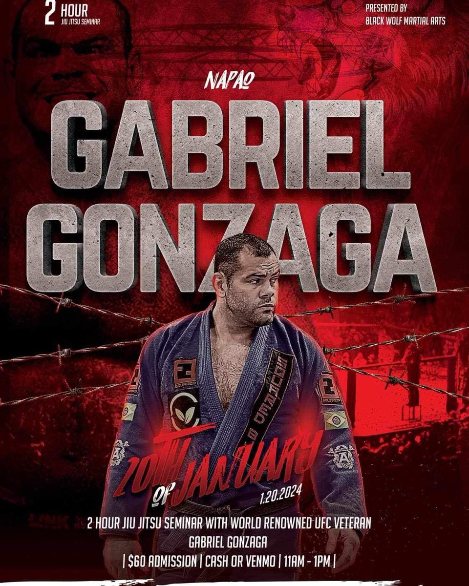 BlackWolfMA's tweet photo. UFC veteran @gonzagabjj is coming soon!  Can’t wait!  #BJJ https://t.co/Oe8yB80lcn