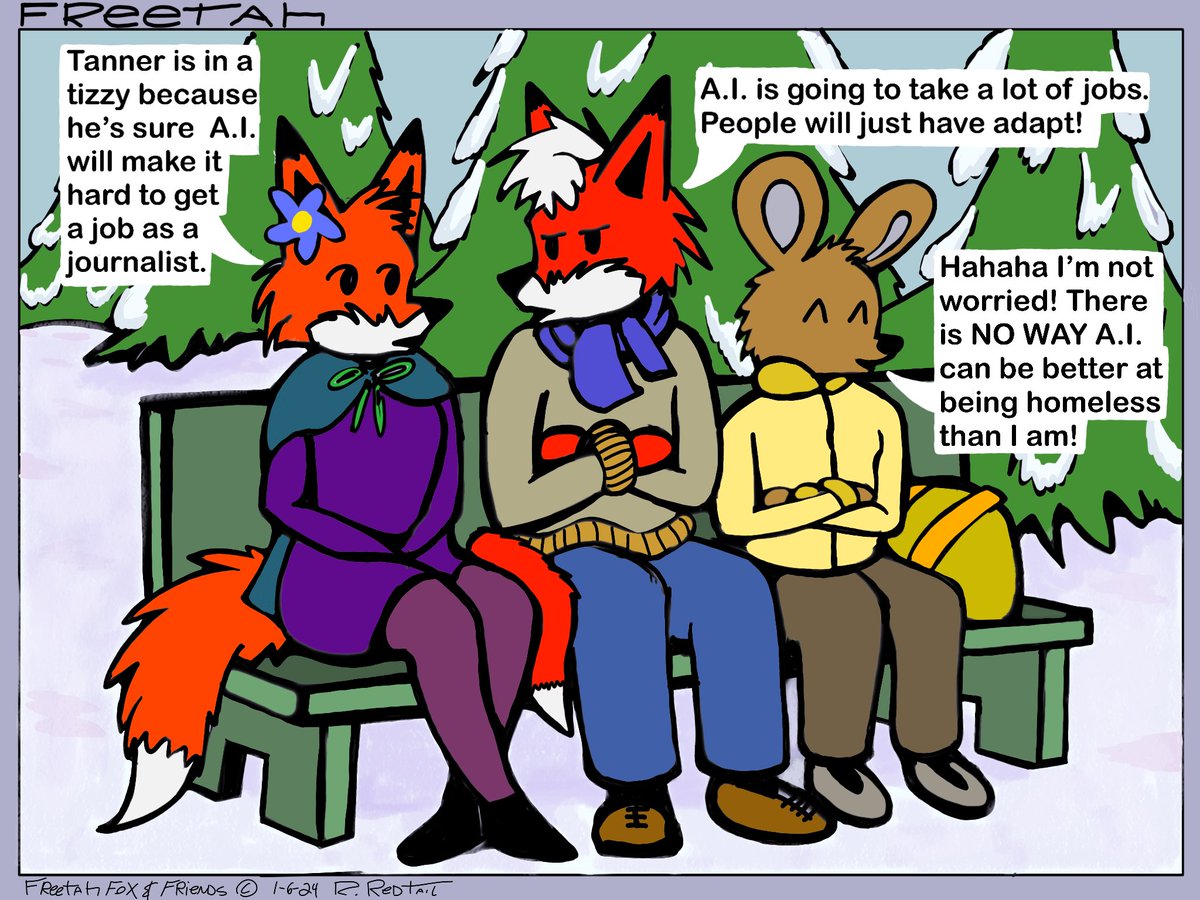 FreetahFox's tweet photo. For more cartoons that are not posted on X, consider becoming a patreon member at only a buck a month. https://t.co/2m2umBZbP4