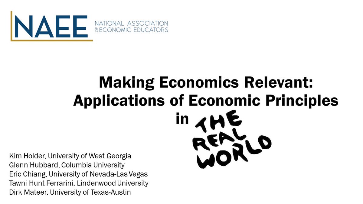 Can't wait to spend time with more amazing #econed folks tomorrow at 2:30 pm in Hyatt Bowie A! #ASSA2024 #TeachEcon