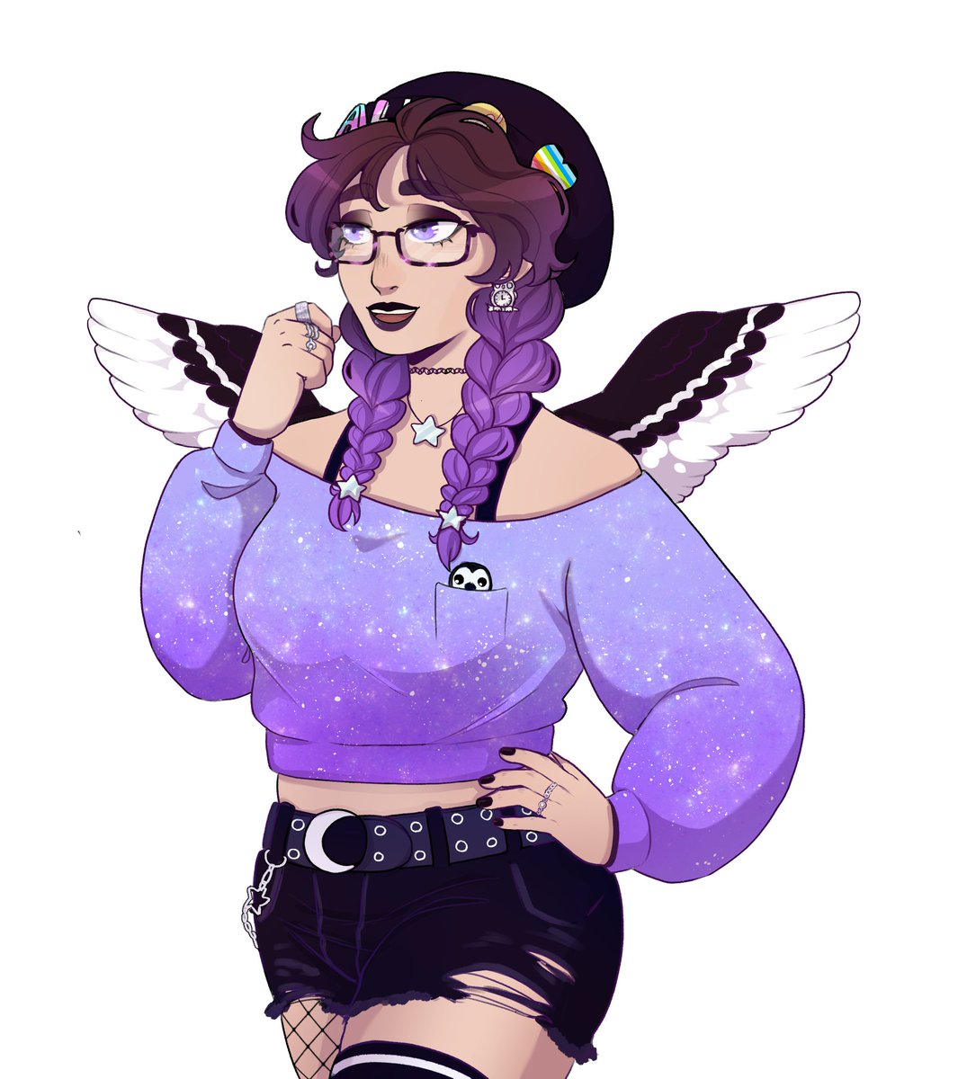 Finished PNGTuber Commission for my dear friend @OwlettaVT 
Go check out her stream if wanna see it in action!

#pngtuber #ArtCommission