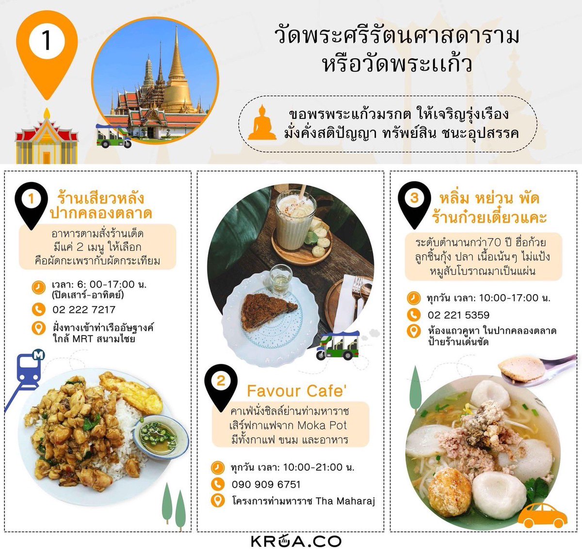 tonpatiwat's tweet photo. รวม 9 วัดสำคัญ พร้อมอาหารอร่อยในย่านนั้นมาให้ได้ชม เเชร์ เเละไปชิมกันครับ

มีที่ตั้ง เวลาเปิด-ปิด เเละเบอร์โทรครบถ้วน 

ออกไปพักสมองกันบ้างครับ .. 

วัดอื่นๆ ดูเพิ่มในคอมเมนท์ 

#tontravel #tonpromo https://t.co/LD7HisoF8O
