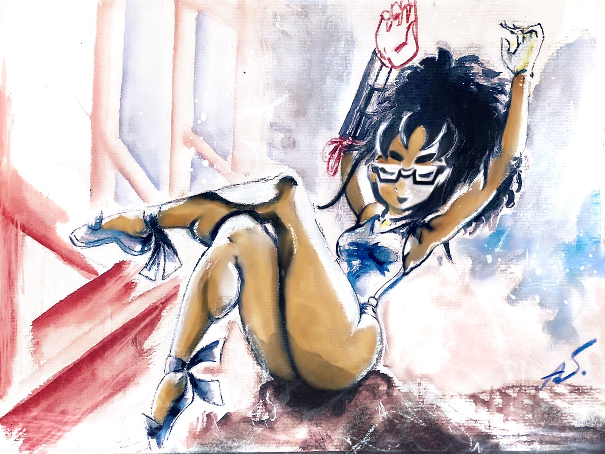cerulean_mocha's tweet photo. It’s Friday night. I’ll post my Marine Swimsuit Terraine piece sketched from Wednesday. Hope you all enjoy the view. 😎✍🏾🧘🏽♀️🌊
#watercolor #Watercolour #ink #ballet #ballerina #fitnessgirl #latenite #comics #solforce #バレエ #水彩 https://t.co/PWbSlk9704