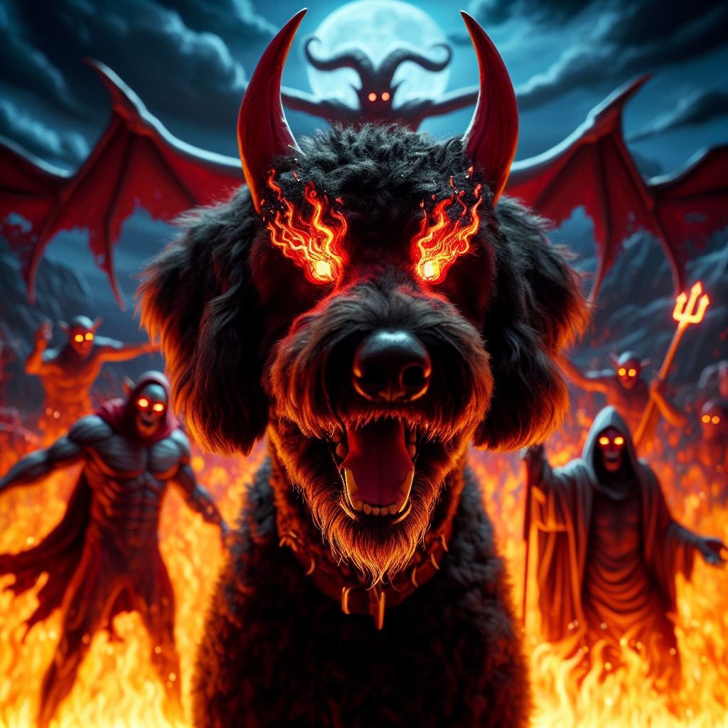 MyronOnSol's tweet photo. Legends say the $MYRON story began in the dark corners of the blockchain, where he hatched his schemes and mischief.
Born with a coat black as the night and eyes that glow with a mischievous gleam, Myron was destined for a different path than his fellow Crypto Canines.
#MyronLore https://t.co/8EjbSY7u28