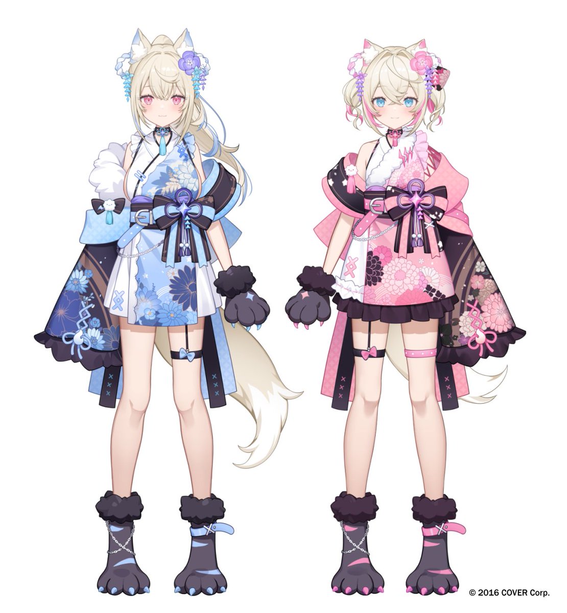 🩵フワワ・アビスガード
🩷モココ・アビスガード
お二人のお正月衣装をデザインさせて頂きました!🐾
よろしくお願いします!#AdventNewYear #holoAdvent #FUWAMOCO