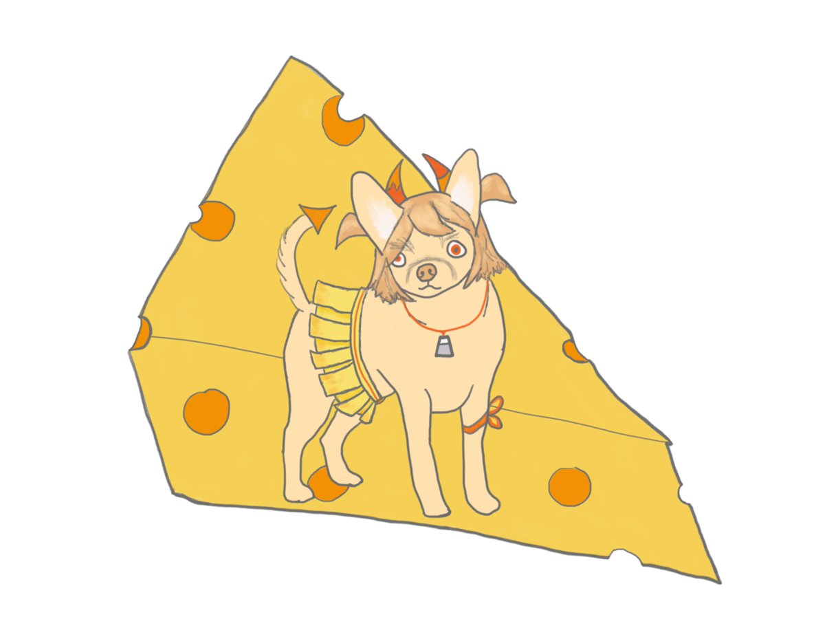 LuckeyPhoto's tweet photo. CHIwawa - Chizu as a chihuahua 🤣💀

#saychizu #cheese #chihuahua #cursedart https://t.co/U2ZLaSjhcv